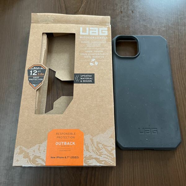 507a0108☆ URBAN ARMOR GEAR iPhone 14 Plus (6.7) 2022対応 耐衝撃ケース OUTBACK ブラック 【日本正規代理店品】 UAG-IPH22LA-O-BK