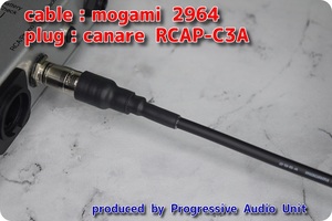 □□ Coaxial Cable：mogami 2964 ＋ RCA Gp_plug（CC3A）/0.45m×１本