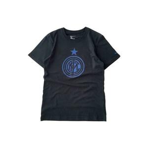 デザインTシャツ　NIKE　インテル　プリントロゴ　袖刺繍　ワンポイント