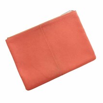 MAISON＆VOYAGE SHRINK LEATHER CLUTCH BAG クラッチバッグ_画像2