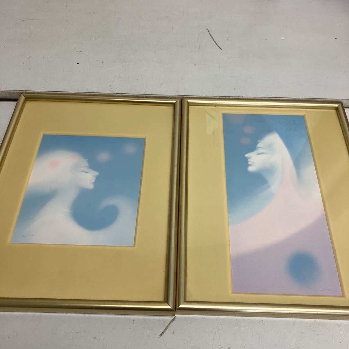 ☆絵画☆若尾和呂 油彩4号 マリヤの春 箱・黄袋入☆U12 - 通販
