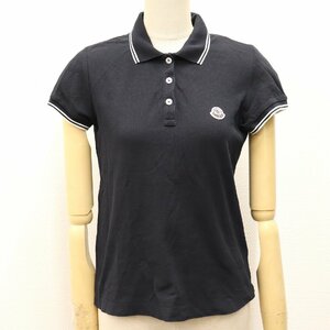 ITK0EOP3VBHC 即決 本物 国内正規品 MONCLER モンクレール ポロシャツ MAGLIA POLO MANICA コットン ネイビー レディース XS