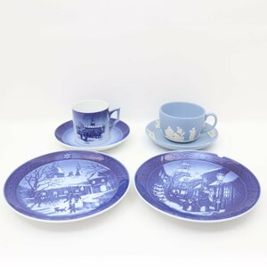 as0731 即決 本物 ROYAL COPENHAGEN ロイヤルコペンハーゲン WEDGWOOD ウエッジウッド イヤープレート 1995 1996 カップ＆ソーサー 2客