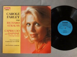 ●独LP CAROLE FARLEY JOSE SEREBRIER/R. STRAUSS CAPRICCIO & DAPHNE CLOSING SCENES●