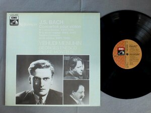 ●仏LP MENUHIM ENESCO MONTEUX/BACH CONC. POUR VIOLON●