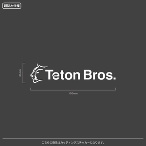 TETON BROS._ティートンブロス【02】【15cm】カッティングステッカー