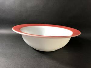  Vintage american glass Pyrex PYREX. white .. red heat-resisting glass ball platter american miscellaneous goods fire - King 