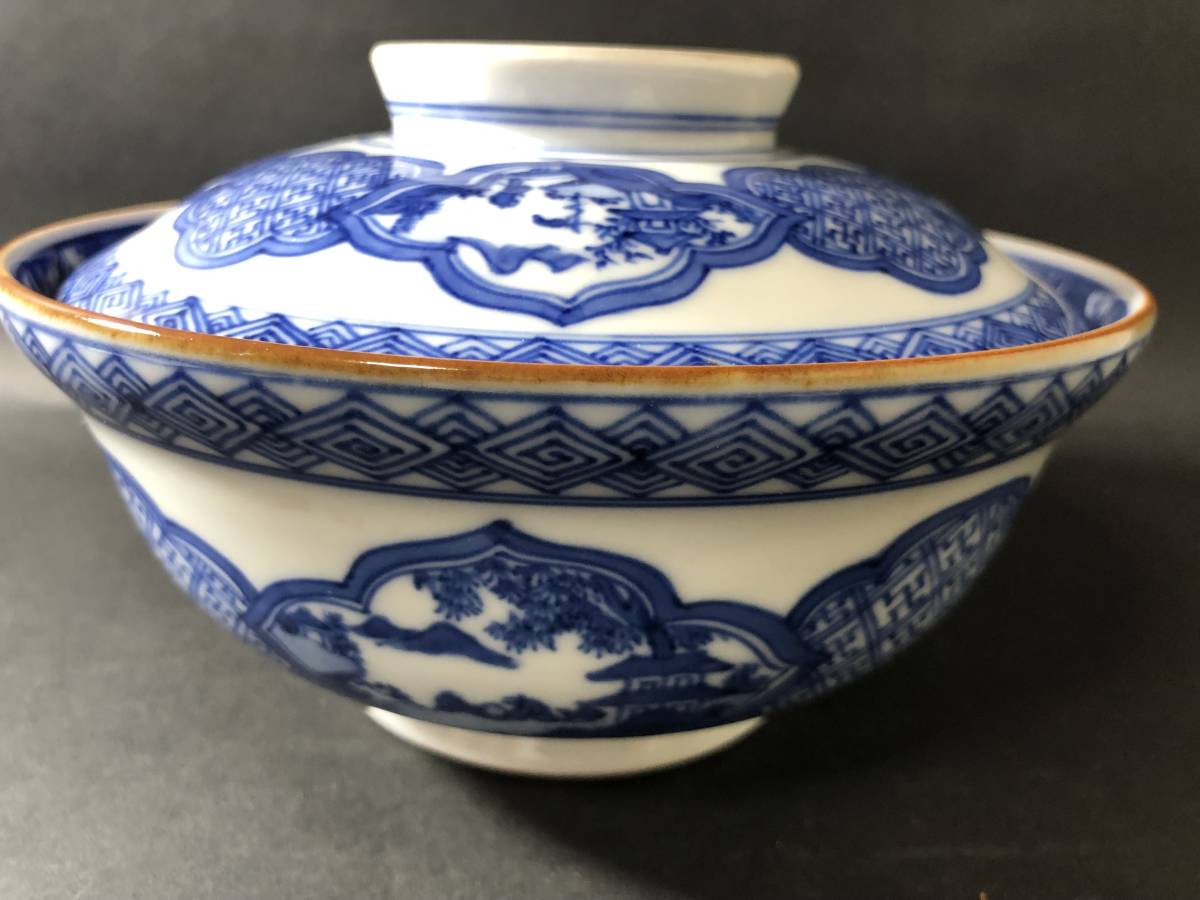 京焼文斎銘染付蓋物喰籠菓子器茶道具検索紀州御庭焼偕楽園南紀男山
