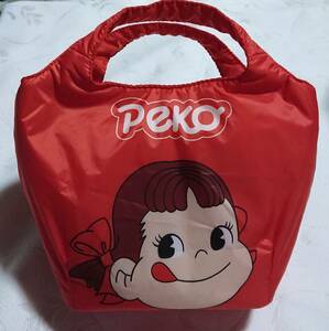  postage included Peko-chan Mill key cotton inside Mini tote bag red new goods unused stock number 2