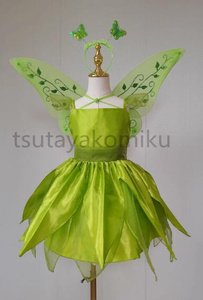 D 高品質 新作 東京ディズニーランド Tinker Bell プリンセススカート コスプレ衣装