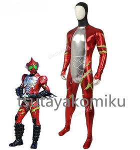 D 高品質 新作 仮面ライダーアマゾン アルファ　インナーマスク付き　全身タイツ コスプレ衣装　 オーダーメイド