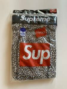 新品 未開封 Supreme Hanes BOXER ボクサーパンツ ヘインズ ボクサーブリーフ LEOPARD 2PAC サイズS レオパード 豹柄