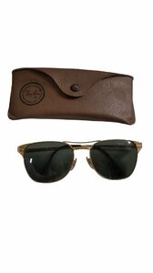 中古品 レイバン Ray-Ban サングラス SIGNET2 ケース付き ゴールド A45794RD