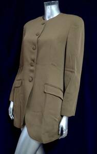  two point successful bid free shipping! E15 Italy made EMPORIO ARMANI Emporio Armani Brown jacket 42 tea lady's outer garment blaser 