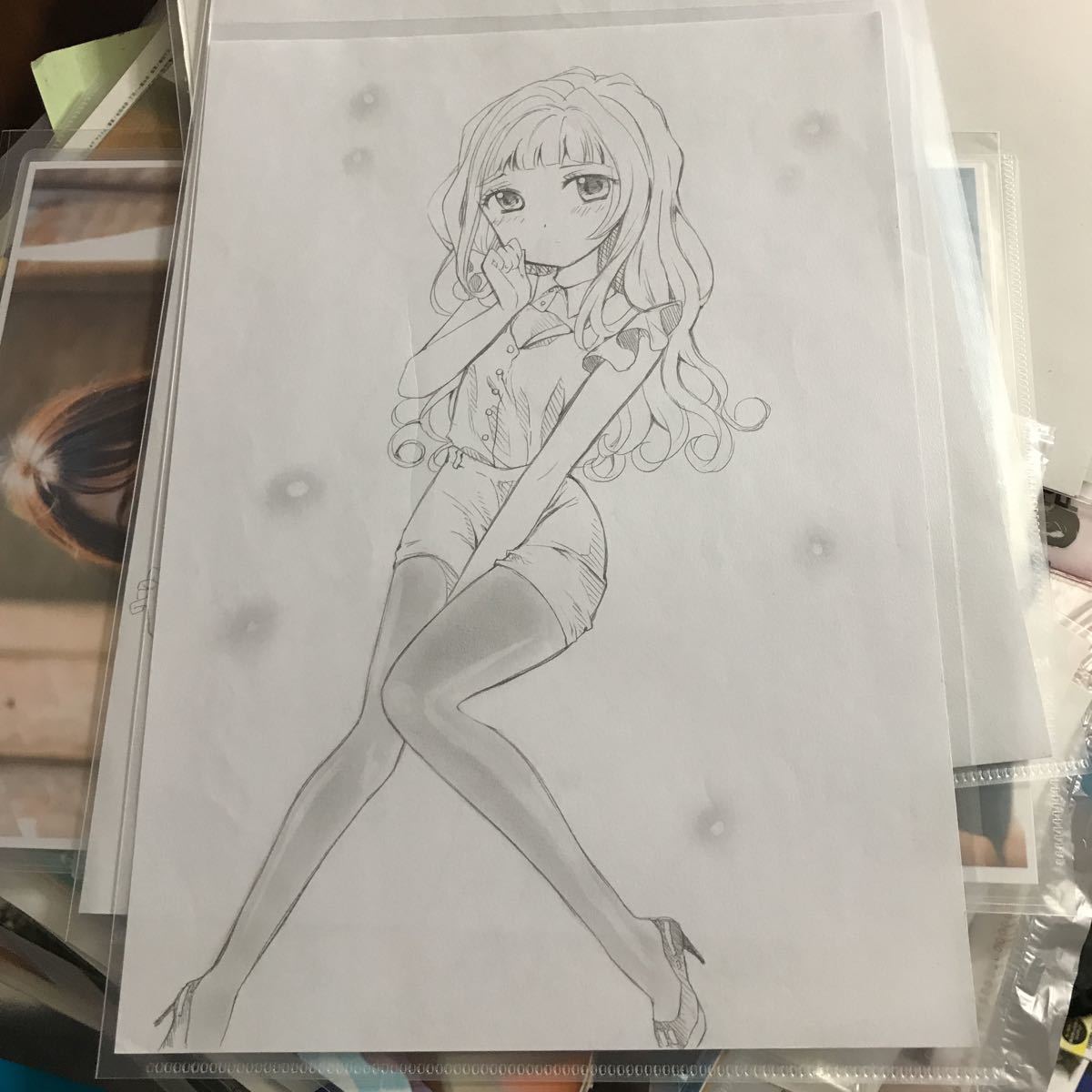 girl s4 handwritten illustration, comics, anime goods, hand drawn illustration