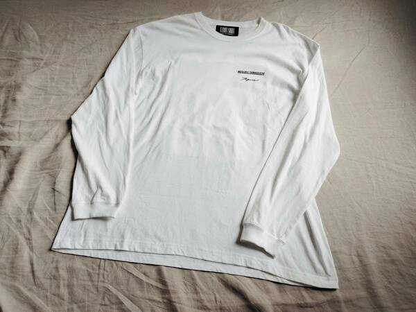 3周年記念 コラボ UNIONSODA ユニオンソーダ MEGURU YAMAGUCHI × KYNE 合同展STAYGOLD カットソー Tシャツ 長袖 ロンT プリント XXL 白★7