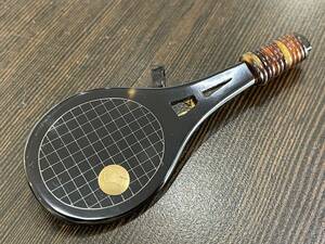 *[2WAY brooch pendant top ] tennis racket design K18 (18 gold / yellow gold )book@ tortoise shell ( tortoise shell ) weight : approximately 9.9g* postage 120 jpy ~