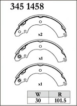 ディクセル RGXタイプ リア左右セット ブレーキシュー コルト Z22A/Z24A/Z25A/Z26A/Z28A 3451458 DIXCEL Xタイプ専用強化リヤシュー_画像2