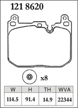 ディクセル Xタイプ フロント左右セット ブレーキパッド F54(クラブマン) F54 1218620 DIXCEL ブレーキパット_画像3