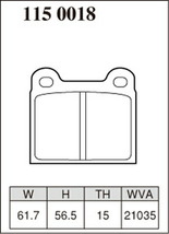 ディクセル Mタイプ リア左右セット ブレーキパッド W126 126022/126032 1150018 DIXCEL ブレーキパット_画像3