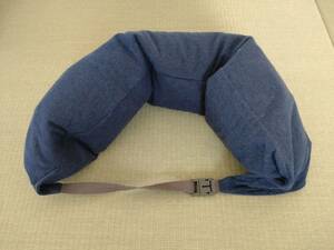 * beautiful goods Muji Ryohin neck pillow neck cushion navy blue MUJI*