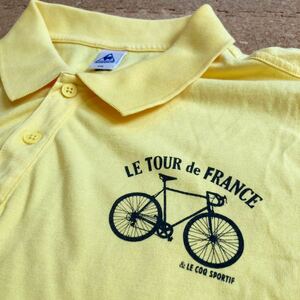 【レア】ツール・ド・フランス ルコック　スポルティフle coq sportif Le Tour de France FRANCE ポロシャツXXLサイズ　自転車サイクリング