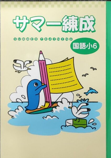 新品 夏休みの総復習 小6　一学期の総復習　国語　サマー練成　夏期テキスト　