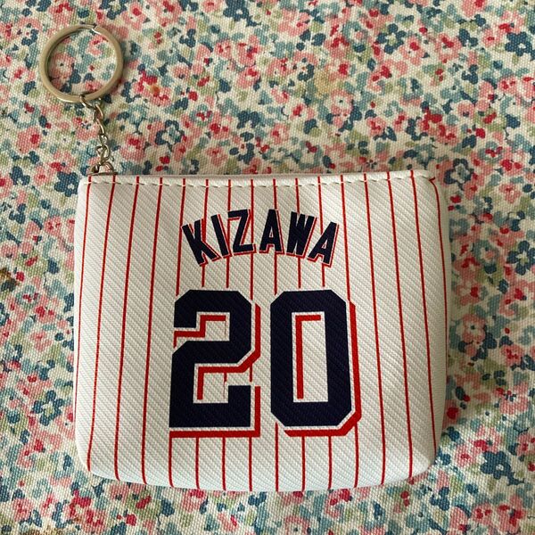 東京ヤクルトスワローズ 木沢尚文 シークレット ユニホーム型ポーチ キーホルダー