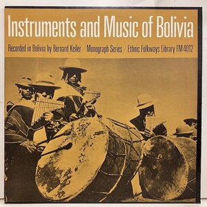 ■即決 民族音楽 VA / Instruments And Music Of Bolivia FM4012 br11195 フィールド・レコーディング 