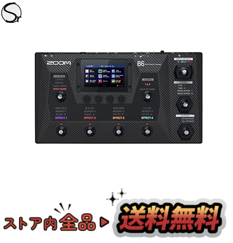 ZOOM ズーム ベース用マルチエフェクター【メーカー3年延長保証付】B