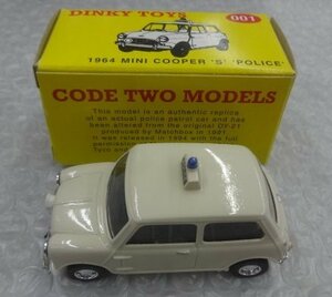 * that time thing Dinky toys DinkyToys No.001 1964 Mini Cooper 'S' Police Mini Cooper patrol car minicar 