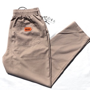 XLサイズ BLUCO シェフパンツ ツイル ベージュ色 ブルコ Std. CHEF PANTS Twill OL-1012 ワークパンツ イージーパンツ