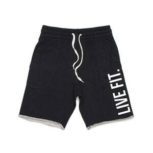 【送料無料】LIVE FIT ハーフパンツ CutOff 黒 Mサイズ☆LVFT