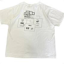 00s Microsoft Windows2000 Tシャツ XL ホワイト 企業 ロゴ マイクロソフト ウィンドウズ PC DELL Intel TOSHIBA 90s ヴィンテージ _画像4