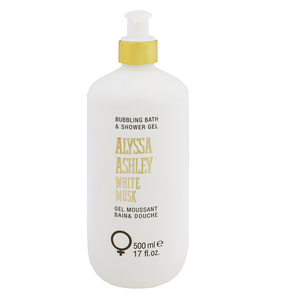 アリサアシュレイ ホワイトムスク シャワージェル 500ml ALYSSA ASHLEY WHITE MUSK BUBBLING BATH ＆ SHOWER GEL 新品 未使用