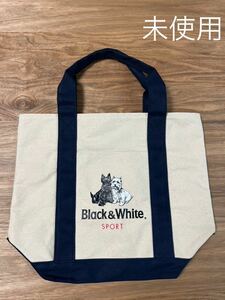 未使用◇BLACK&WHITE◇トートバッグ◇ウエスティ◇スコティッシュテリア