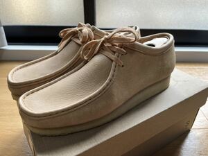 最終SALE 新品 26.5cm UK8.5 Clarks Wallabee Light Tan Combi クラークス　ワラビー　