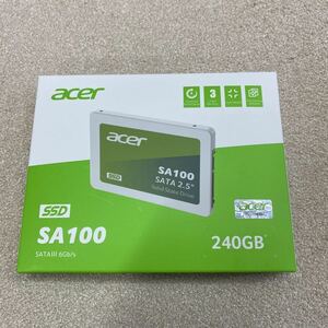 【6】大量購入歓迎 新品未使用 エイサー Acer SA100-240GB 3D NAND SATA 2.5インチSSD 最大読み取り速度560MB/s最大書き込み速度500MB/s