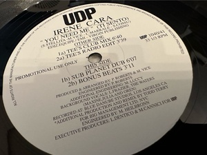 12”x2★Irene Cara / You Need Me (Ti Sento) / Todd Terry / ヴォーカル・ハウス！