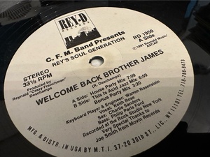 12”★C.F.M. Band Presents Rey's Soul Generation / Welcome Back Brother James / ディープ・ハウス・クラシック！