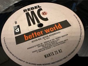 12”★Rebel MC / Better World (Jungle Brothers / Paul Trouble Anderson Remixes) / ヒップ・ハウス！