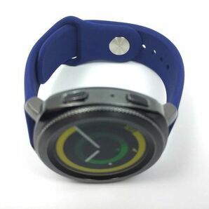 スポーツバンド 交換用腕時計ベルト シリコン ストラップ 20mm ネイビーの画像2