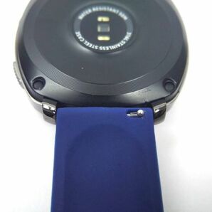 スポーツバンド 交換用腕時計ベルト シリコン ストラップ 20mm ネイビーの画像3