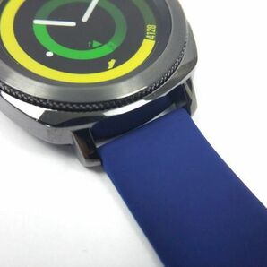 スポーツバンド 交換用腕時計ベルト シリコン ストラップ 20mm ネイビーの画像5