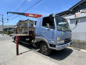 5 step crane radio-controller super wide Super Long angle pair opening difference outrigger vehicle inspection "shaken" attaching bed attaching inside carrier size 5.61m×2.38m 6MT 3 pedal Mitsubishi Fighter 