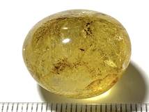 研磨された黄水晶（シトリン）原石・8-10・11g（ブラジル産鉱物標本）_画像4