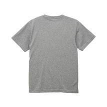 United Athle ユナイテッドアスレ 04210 6.0オンス オープンエンド バインダーネック Tシャツ ヘザーグレー Lサイズ 新品 送料無料_画像2