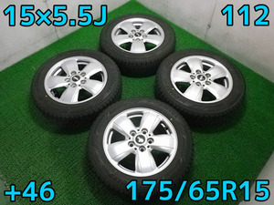 CN-7S♪ミニクーパー純正♪175/65R15♪PCD112/5H/5.5J/+46♪ヨコハマ iG60♪即発送いたします♪店頭手渡し大歓迎♪