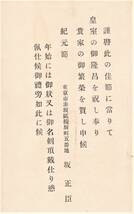 東京市赤坂区榎坂町　坂正臣氏差出　丸ノ内宮城御内儀吉田鞆子氏宛て ◆分銅1銭5厘ハガキ14.2.10　坂正臣氏：宮内省御歌所寄人_画像1