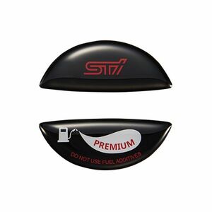 SUBARU[ Subaru оригинальный ]STI[ крышка бензобака орнамент ( высокооктановый )] черный 